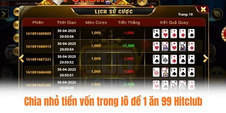 Hướng dẫn chi tiết cách chơi lô đề 1 ăn 99 Hitclub
